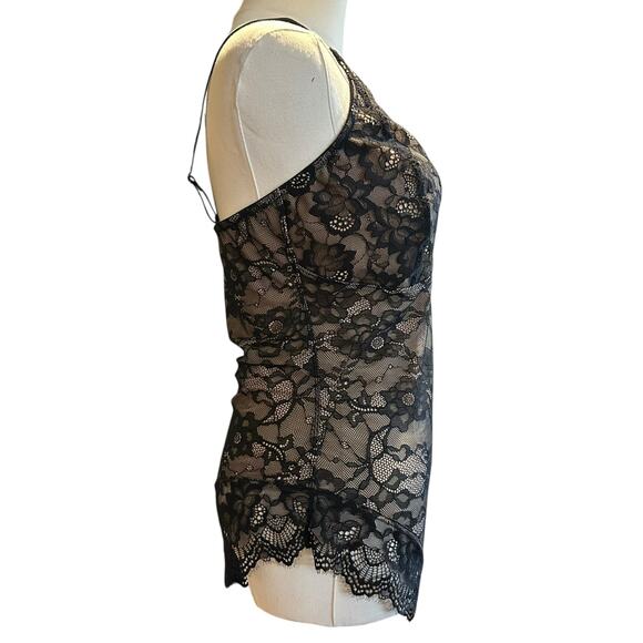 Feelingirl Shaper Black Lace Size LG Bodysuit Wireless Adj Straps Tummy Control - Picture 7 of 11